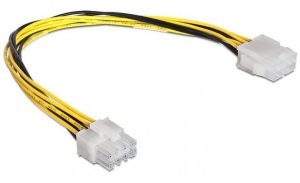 8 Pin Male To 8 Pin Female CPU Power Extension Cable - 30CM